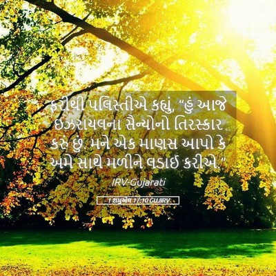Picture 05 - 1 શમુએલ 17:10 GUJIRV - ફરીથી પલિસ્તીએ - Bible Verse Picture