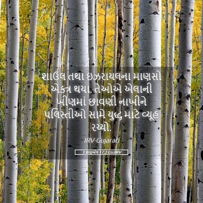 Picture 05 - 1 શમુએલ 17:2 GUJIRV - શાઉલ તથા ઇઝરાયલના - Bible Verse Picture