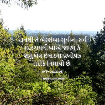 Picture 05 - 1 શમુએલ 3:20 GUJIRV - દાનથી તે બેરશેબા - Bible Verse Picture