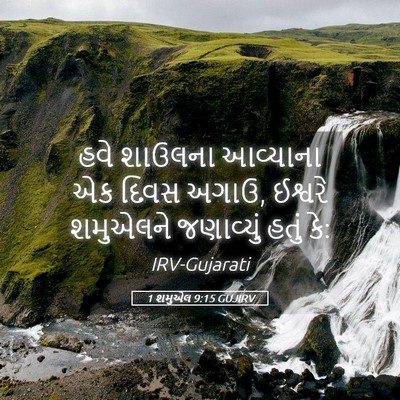 Picture 05 - 1 શમુએલ 9:15 GUJIRV - હવે શાઉલના - Bible Verse Picture