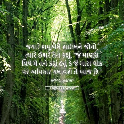 Picture 05 - 1 શમુએલ 9:17 GUJIRV - જયારે શમુએલે - Bible Verse Picture