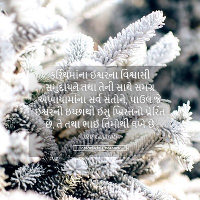 Picture 05 - 2 કરિંથીઓને 1:1 GUJIRV - કરિંથમાંના - Bible Verse Picture