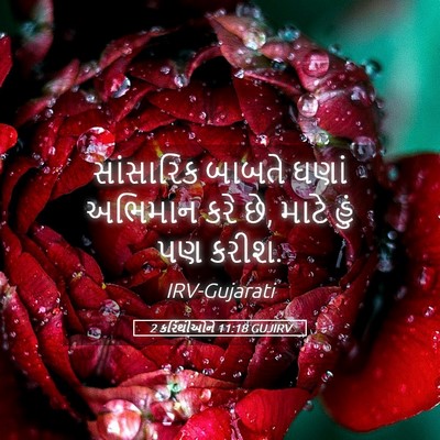 Picture 05 - 2 કરિંથીઓને 11:18 GUJIRV - સાંસારિક બાબતે - Bible Verse Picture