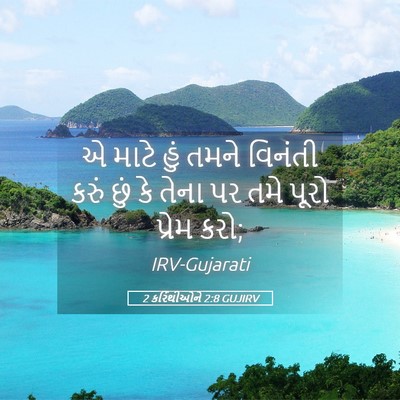 Picture 05 - 2 કરિંથીઓને 2:8 GUJIRV - એ માટે હું તમને - Bible Verse Picture