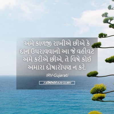 Picture 05 - 2 કરિંથીઓને 8:20 GUJIRV - અમે કાળજી રાખીએ - Bible Verse Picture