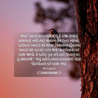 Picture 05 - 2 કાળવૃતાંત 10:16 GUJIRV - જ્યારે આખા - Bible Verse Picture
