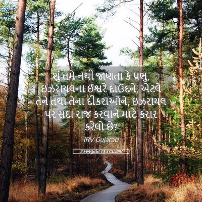 Picture 05 - 2 કાળવૃતાંત 13:5 GUJIRV - શું તમે નથી જાણતા - Bible Verse Picture