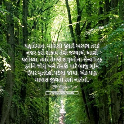 Picture 05 - 2 કાળવૃતાંત 20:24 GUJIRV - યહૂદિયાના માણસો - Bible Verse Picture