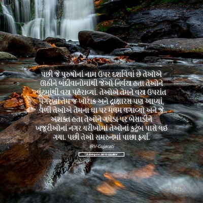 Picture 05 - 2 કાળવૃતાંત 28:15 GUJIRV - પછી જે પુરુષોનાં - Bible Verse Picture