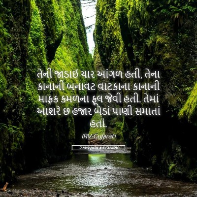 Picture 05 - 2 કાળવૃતાંત 4:5 GUJIRV - તેની જાડાઈ ચાર - Bible Verse Picture