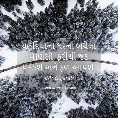 Picture 05 - 2 રાજાઓ 19:30 GUJIRV - યહૂદિયાના ઘરના - Bible Verse Picture