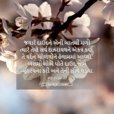 Picture 05 - 2 શમુએલ 10:17 GUJIRV - જયારે દાઉદને એની - Bible Verse Picture