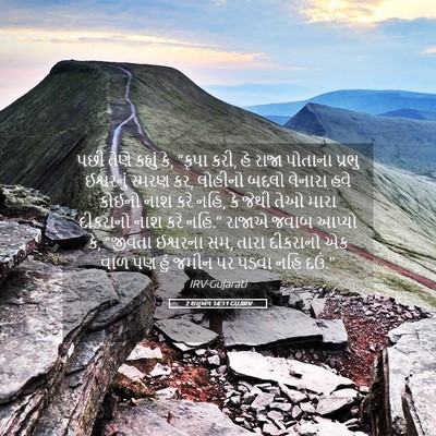 Picture 05 - 2 શમુએલ 14:11 GUJIRV - પછી તેણે કહ્યું કે, - Bible Verse Picture