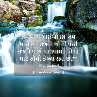 Picture 05 - 2 શમુએલ 19:12 GUJIRV - તમે મારા ભાઈઓ છો, - Bible Verse Picture
