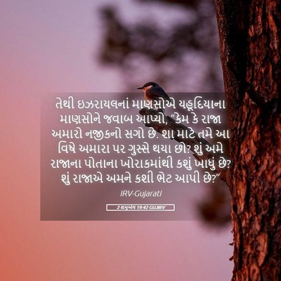 Picture 05 - 2 શમુએલ 19:42 GUJIRV - તેથી ઇઝરાયલનાં - Bible Verse Picture