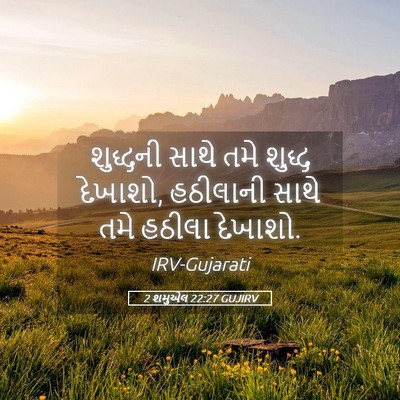 Picture 05 - 2 શમુએલ 22:27 GUJIRV - શુદ્ધની સાથે તમે - Bible Verse Picture