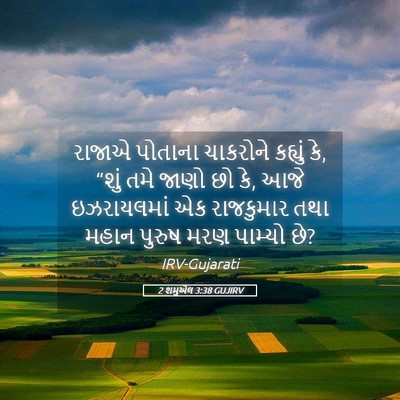 Picture 05 - 2 શમુએલ 3:38 GUJIRV - રાજાએ પોતાના - Bible Verse Picture