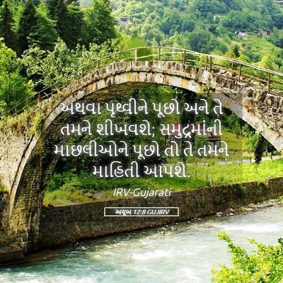 Picture 05 - અયૂબ 12:8 GUJIRV - અથવા પૃથ્વીને - Bible Verse Picture