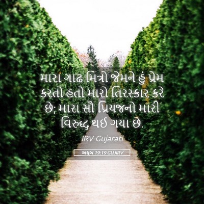 Picture 05 - અયૂબ 19:19 GUJIRV - મારા ગાઢ મિત્રો - Bible Verse Picture