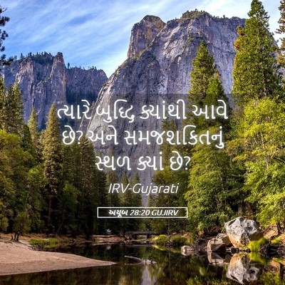 Picture 05 - અયૂબ 28:20 GUJIRV - ત્યારે બુદ્ધિ - Bible Verse Picture