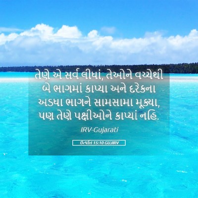 Picture 05 - ઉત્પત્તિ 15:10 GUJIRV - તેણે એ સર્વ લીધાં, - Bible Verse Picture