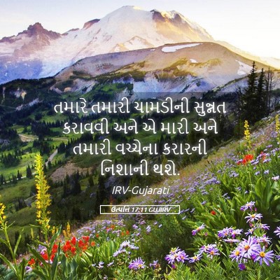Picture 05 - ઉત્પત્તિ 17:11 GUJIRV - તમારે તમારી - Bible Verse Picture
