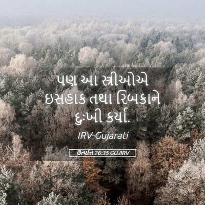 Picture 05 - ઉત્પત્તિ 26:35 GUJIRV - પણ આ સ્ત્રીઓએ - Bible Verse Picture
