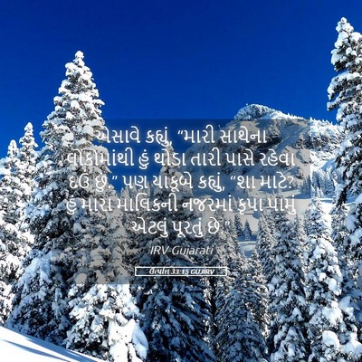 Picture 05 - ઉત્પત્તિ 33:15 GUJIRV - એસાવે કહ્યું, - Bible Verse Picture