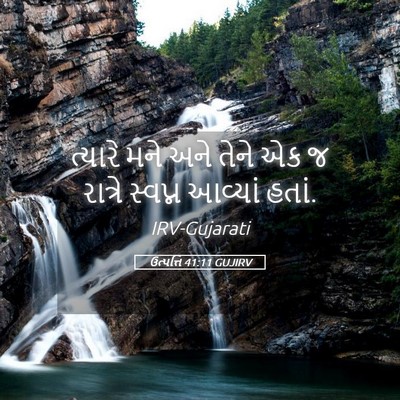 Picture 05 - ઉત્પત્તિ 41:11 GUJIRV - ત્યારે મને અને - Bible Verse Picture