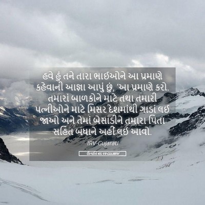 Picture 05 - ઉત્પત્તિ 45:19 GUJIRV - હવે હું તને તારા - Bible Verse Picture