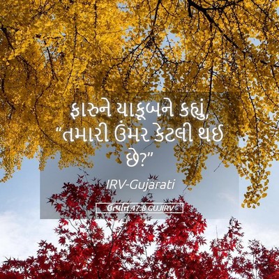 Picture 05 - ઉત્પત્તિ 47:8 GUJIRV - ફારુને યાકૂબને - Bible Verse Picture