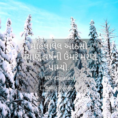 Picture 05 - ઉત્પત્તિ 5:17 GUJIRV - માહલાલેલ આઠસો - Bible Verse Picture