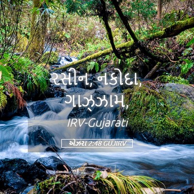 Picture 05 - એઝરા 2:48 GUJIRV - રસીન, નકોદા, - Bible Verse Picture