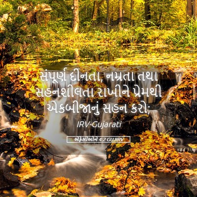 Picture 05 - એફેસીઓને 4:2 GUJIRV - સંપૂર્ણ દીનતા, - Bible Verse Picture