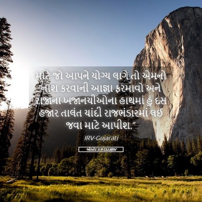 Picture 05 - એસ્તેર 3:9 GUJIRV - માટે જો આપને યોગ્ય - Bible Verse Picture