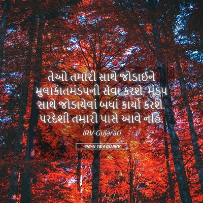 Picture 05 - ગણના 18:4 GUJIRV - તેઓ તમારી સાથે - Bible Verse Picture