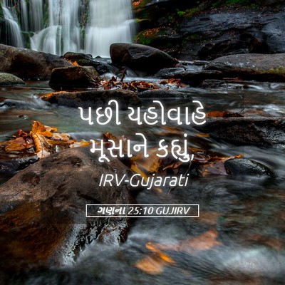 Picture 05 - ગણના 25:10 GUJIRV - પછી યહોવાહે - Bible Verse Picture