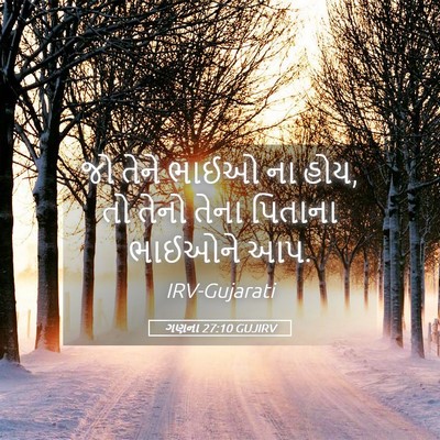 Picture 05 - ગણના 27:10 GUJIRV - જો તેને ભાઈઓ ના - Bible Verse Picture