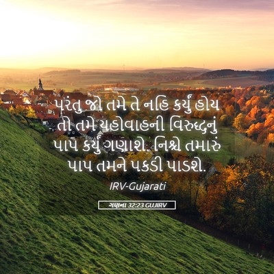 Picture 05 - ગણના 32:23 GUJIRV - પરંતુ જો તમે તે નહિ - Bible Verse Picture