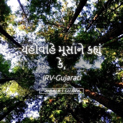 Picture 05 - ગણના 8:1 GUJIRV - યહોવાહે મૂસાને - Bible Verse Picture