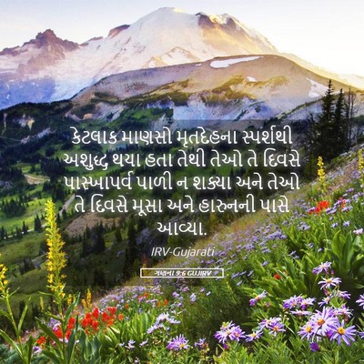 Picture 05 - ગણના 9:6 GUJIRV - કેટલાક માણસો - Bible Verse Picture