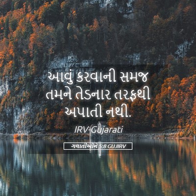 Picture 05 - ગલાતીઓને 5:8 GUJIRV - આવું કરવાની સમજ - Bible Verse Picture