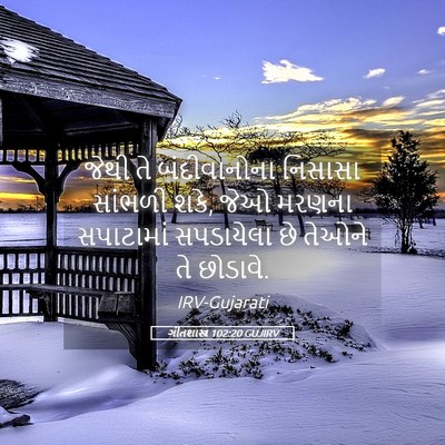 Picture 05 - ગીતશાસ્ત્ર 102:20 GUJIRV - જેથી તે - Bible Verse Picture