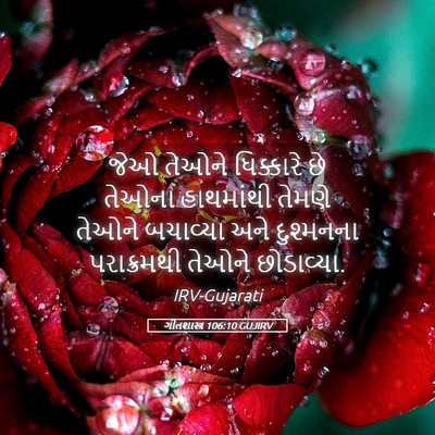 Picture 05 - ગીતશાસ્ત્ર 106:10 GUJIRV - જેઓ તેઓને - Bible Verse Picture