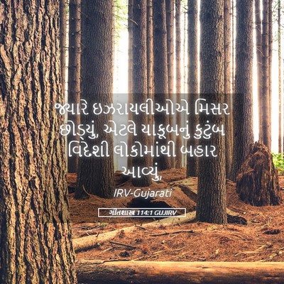 Picture 05 - ગીતશાસ્ત્ર 114:1 GUJIRV - જ્યારે ઇઝરાયલીઓએ - Bible Verse Picture