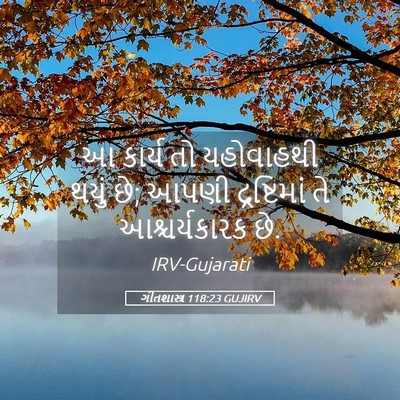 Picture 05 - ગીતશાસ્ત્ર 118:23 GUJIRV - આ કાર્ય તો - Bible Verse Picture