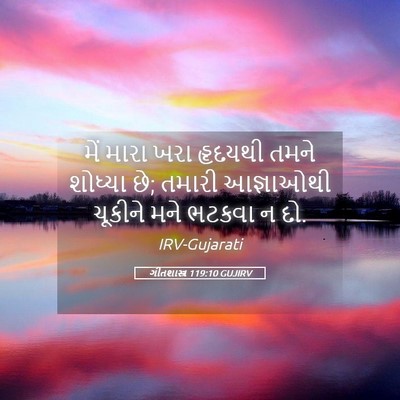 Picture 05 - ગીતશાસ્ત્ર 119:10 GUJIRV - મેં મારા ખરા - Bible Verse Picture