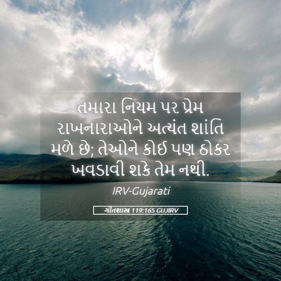 Picture 05 - ગીતશાસ્ત્ર 119:165 GUJIRV - તમારા નિયમ પર - Bible Verse Picture