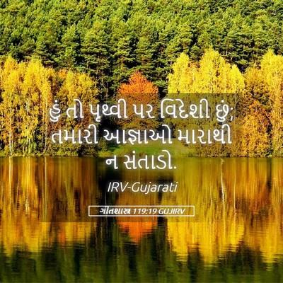 Picture 05 - ગીતશાસ્ત્ર 119:19 GUJIRV - હું તો પૃથ્વી પર - Bible Verse Picture