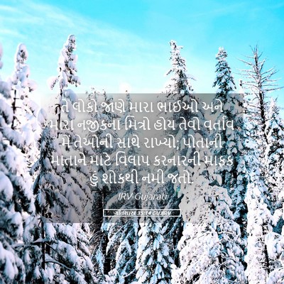 Picture 05 - ગીતશાસ્ત્ર 35:14 GUJIRV - તે લોકો જાણે મારા - Bible Verse Picture